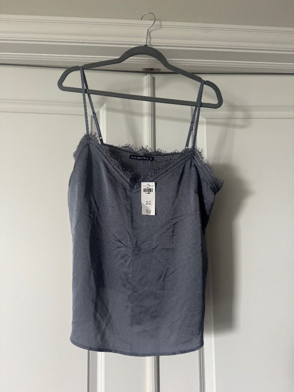 Abercrombie and Fitch Satin Lace Cami Tank